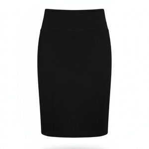 NWOT | Black Ribbed Shapewear Tummy Control Pencil Skirt Built In Underwear | XL